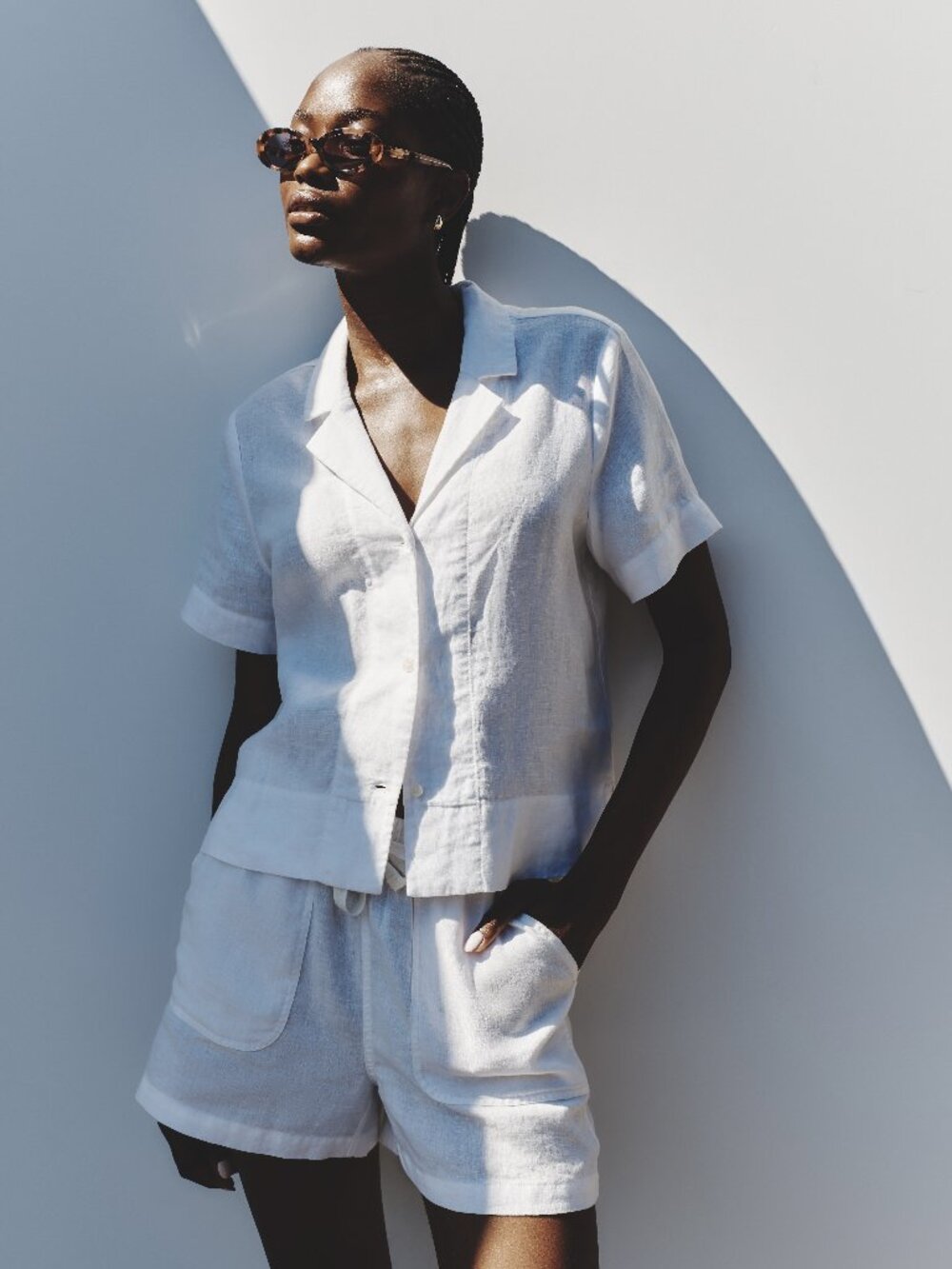 100% European Linen Short Sleeve Shirt - Picture 11 of 12